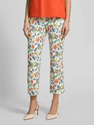 Spodnie capri we wzór na całej powierzchni Model 'Ina' STEHMANN