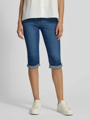 Jeansy capri z denimu z zakładką model ‘Capri’ Angels