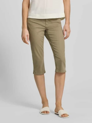 spodnie capri z elastycznym pasem model 'AnnaCapri Sporty' Angels Khaki
