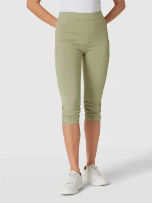 Spodnie capri z mieszanki wiskozy z elastycznym pasem model ‘Keira’ b.Young