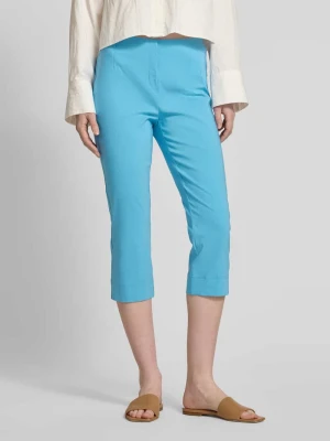 Spodnie capri z mieszanki wiskozy z zapięciem na haftkę model ‘INA’ STEHMANN
