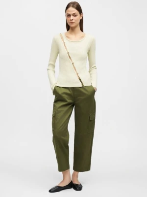 Spodnie cargo Kate Spade zielony