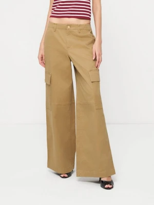 Spodnie cargo Michael Kors wielbłądzi