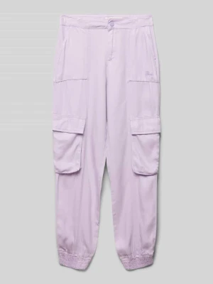 Spodnie cargo o kroju baggy fit z wyhaftowanymi logo Guess