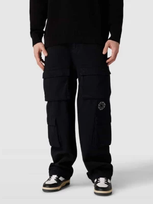 Spodnie cargo o kroju baggy z naszywką z logo model ‘BANTAM’ Pegador