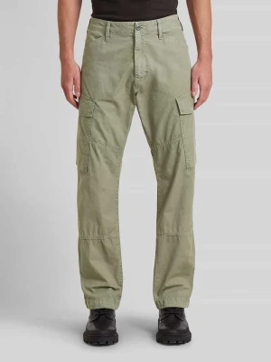 Spodnie cargo o kroju regular fit z czystej bawełny G-Star Raw Limonkowy