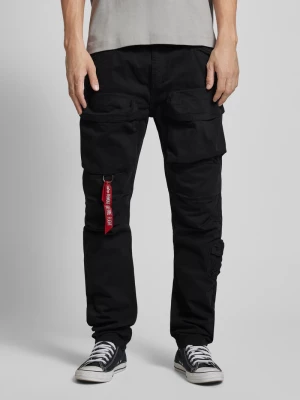 Spodnie cargo o kroju regular fit ze szlufkami na pasek model ‘Tactical Pant’ alpha industries