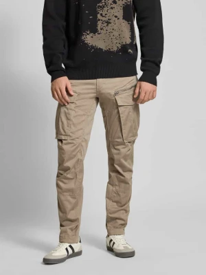 Spodnie cargo o kroju regular tapered fit z kieszenią zapinaną na zamek błyskawiczny G-Star Raw