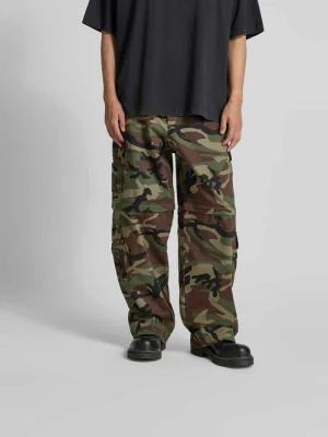 Spodnie cargo o kroju relaxed fit z bawełny Vetements Ciemnozielony