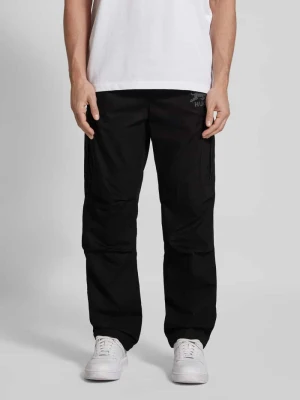 Spodnie cargo o kroju relaxed fit z elastycznym pasem model ‘Garlo’ HUGO