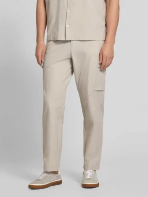 Spodnie cargo o kroju relaxed fit z szlufkami na pasek model 'SRACKY' Boss Orange