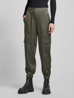 Spodnie cargo o kroju slim fit z ozdobnymi szwami model ‘KARO’ CAMBIO