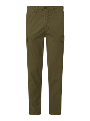 Spodnie cargo o kroju slim tapered fit z dodatkiem streczu Selected Homme