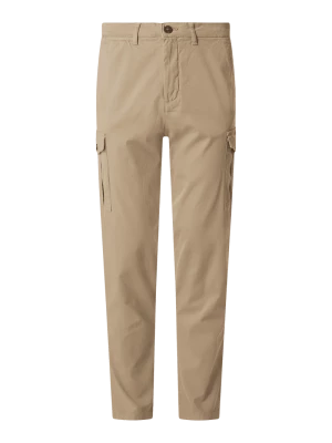 Spodnie cargo o kroju slim tapered fit z dodatkiem streczu Selected Homme