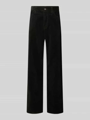 Spodnie cargo o kroju straight fit z mieszanki bawełny model 'LANDON' Carhartt WIP Ciemnozielony