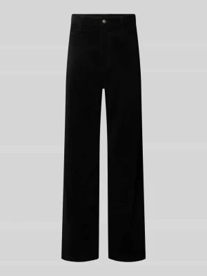 Spodnie cargo o kroju straight fit z mieszanki bawełny model 'LANDON' Carhartt WIP Czarny