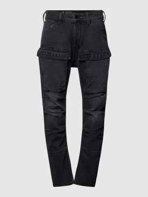 Spodnie cargo o kroju straight tapered fit z detalami z logo G-Star Raw