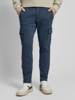 Spodnie cargo o kroju tapered fit ze szlufkami na pasek model ‘Driver’ MAC