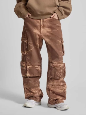 Spodnie cargo o luźnym kroju ze wzorem moro — REVIEW X MATW