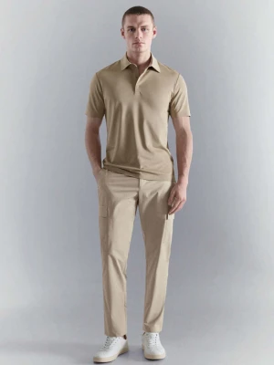 Spodnie cargo slim fit comfort stretch beżowy - Mężczyzna - - MANGO MAN
