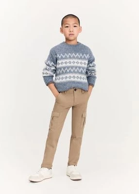 Spodnie cargo straight fit Mango Kids