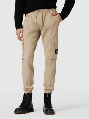Spodnie cargo w jednolitym kolorze model ‘WASHED’ Calvin Klein Jeans