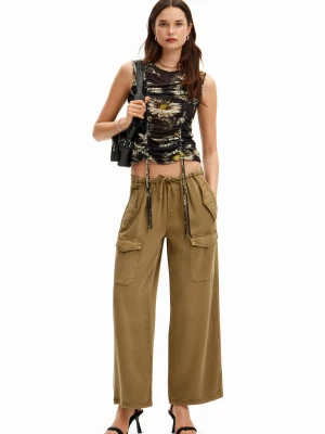 Spodnie cargo Wide leg Desigual