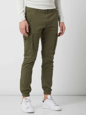 Spodnie cargo z bawełny ze szwami działowymi jack & jones