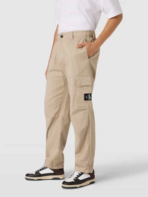 Spodnie cargo z detalem z logo Calvin Klein Jeans