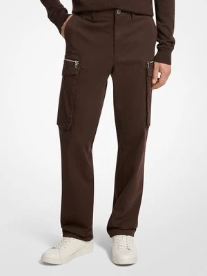 Spodnie cargo z elastycznej bawełny z zamkiem Michael Kors Mens