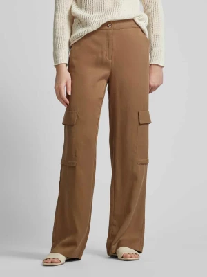 Spodnie cargo z elastycznym pasem model ‘CHIARA’ MAC Khaki