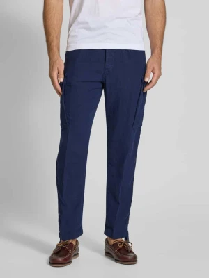 Spodnie cargo z lnu z detalem z logo Polo Ralph Lauren