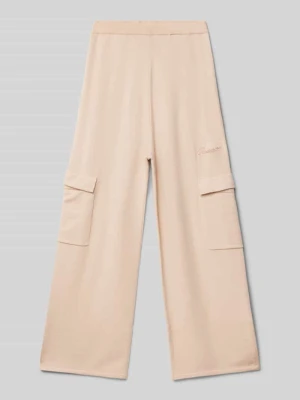 Spodnie cargo z mieszanki wiskozy z elastycznym pasem Guess