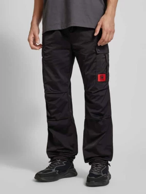 Spodnie cargo z prostą nogawką i naszywką z logo model ‘Guno’ HUGO