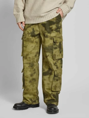 Spodnie cargo z szeroką nogawką i kieszeniami z tyłu model ‘HARMON’ Pegador