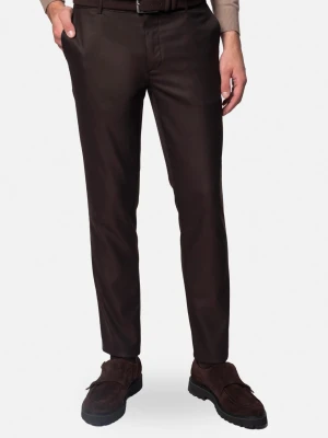 SPODNIE CASUAL SOVANA 218 BRĄZOWE Recman