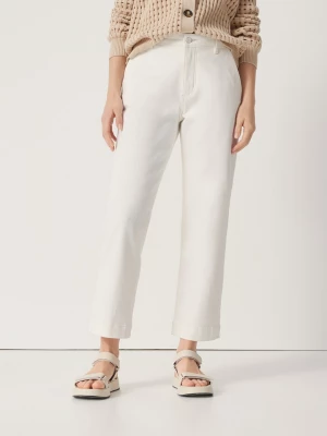 Someday Spodnie "Chenila" w kolorze białym rozmiar: 38