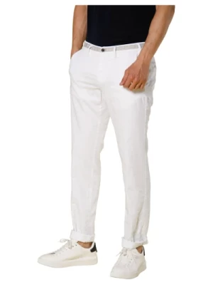 Spodnie Chino Jogger Slim Fit w kolorze białym Mason's