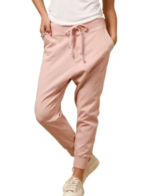 Spodnie chino jogger w kolorze różowym o luźnym kroju Mason's