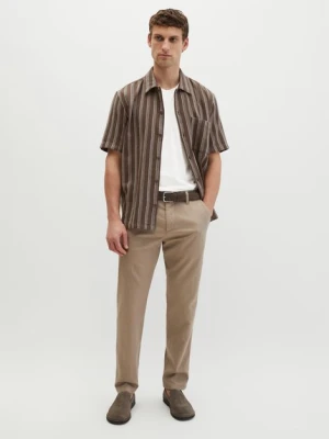 Spodnie chino model Osby, zwężane Marc O'Polo béžová