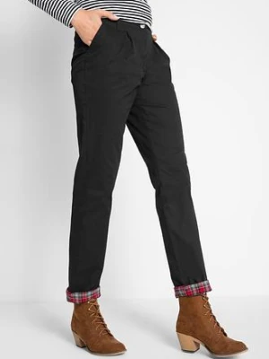 Spodnie chino ocieplane bonprix