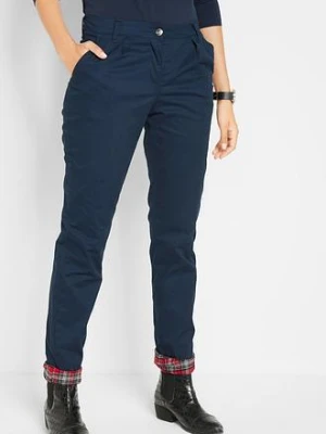 Spodnie chino ocieplane bonprix