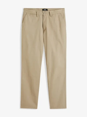 Spodnie chino Regular Fit Straight, z czystej bawełny BonPrix zielony