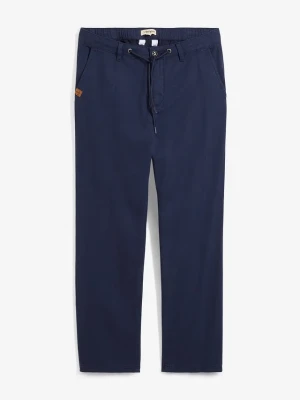 Spodnie chino Relaxed Fit z czystej bawełny, Straight BonPrix niebieski