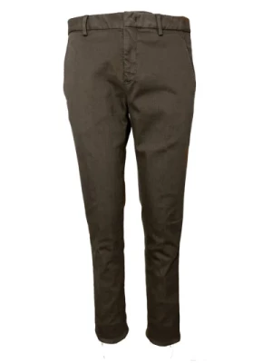 Spodnie Chinos Wonder Fit - Ciemnobrązowe Pt01