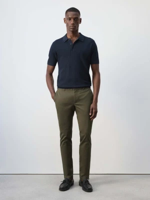 Spodnie chinosy Barna slim fit z diagonalu beżowy - Mężczyzna - MANGO MAN