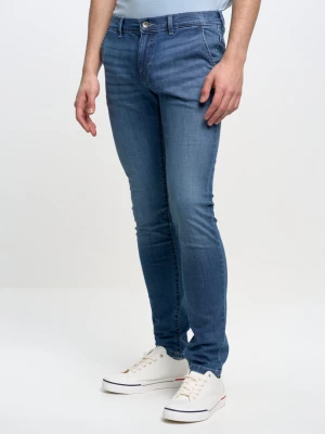 Spodnie chinosy jeans męskie niebieskie Cinar 128 BIG STAR