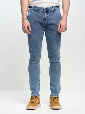 Spodnie chinosy jeans męskie niebieskie Cinar 322 BIG STAR