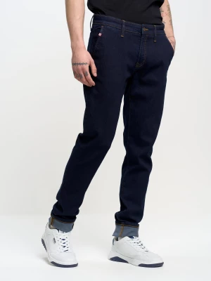 Spodnie chinosy męskie jeansowe granatowe Logan 784 BIG STAR