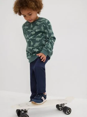 Spodnie chinosy slim fit z regulowaną talią, straight bonprix